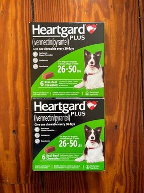 Heartgard Plus Chewables for Dogs 26-50 lbs - 12 Month Supply